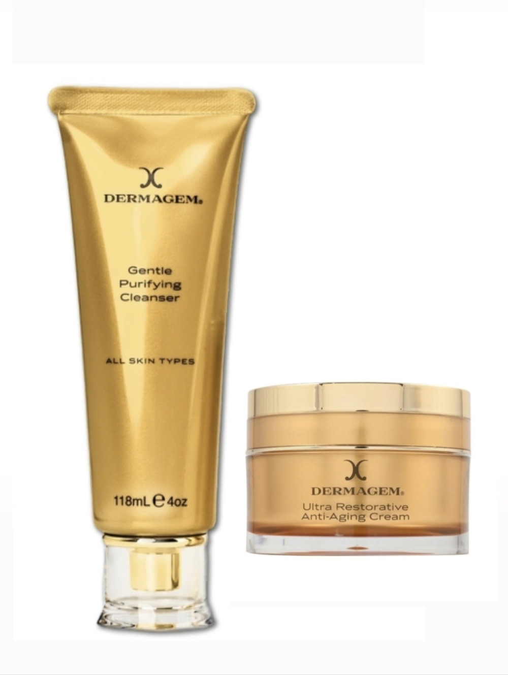 Set of 2 (two) items DERMAGEM cream and cleanser